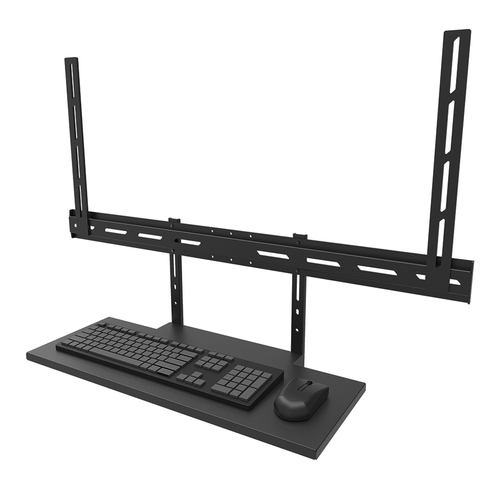 Neomounts Mounting Shelf for Keyboard, Mouse - Black - Height Adjustable - 43"" (109.22 cm) to 110"" (279.40 cm) Screen Su