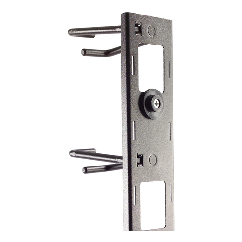 APC AR8442 Cable Organizer - Black - Cable Manager - 0U Rack Height
