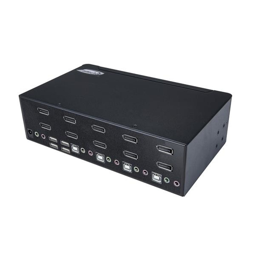 StarTech.com DisplayPort KVM - 4 port - 4K 60Hz - Dual Monitor KVM - DisplayPort Switch - KVM DisplayPort - Desktop KVM Sw