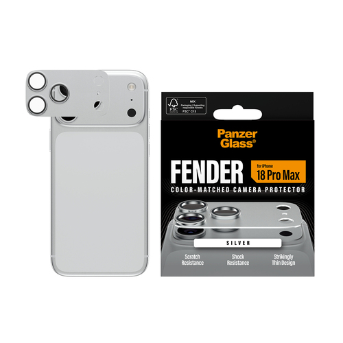 PanzerGlass Fender Camera Lens Protector - Light Grey