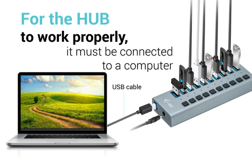 I-TEC USB 3.0 HUB 10 PORT 48 W I-TEC USB 3.0 HUB 10 PORT 48 W