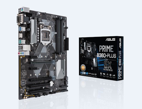 ASUS PRIME B360-PLUS. Processor manufacturer: Intel, Processor socket: LGA 1151 (Socket H4), Compatible processor series: 