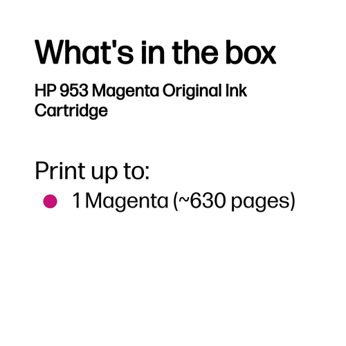 HP 953 Original Inkjet Ink Cartridge - Magenta Pack - 700 Pages