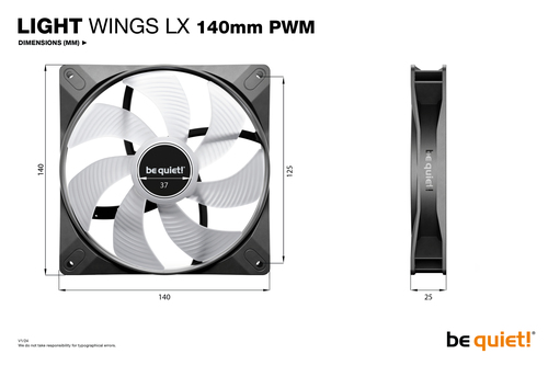 LIGHT WINGS LX 140MM BLACK