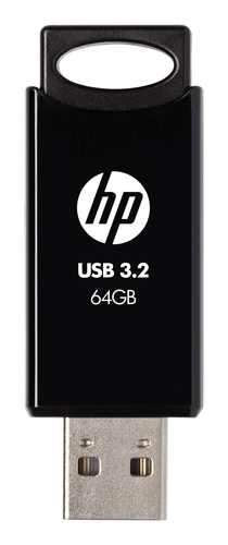HP 712w 64 GB USB 3.2 (Gen. 1) Typ A Flash-Laufwerk - Schwarz - 120 MB/s Read Speed - 2 Jahr(e) Garantie