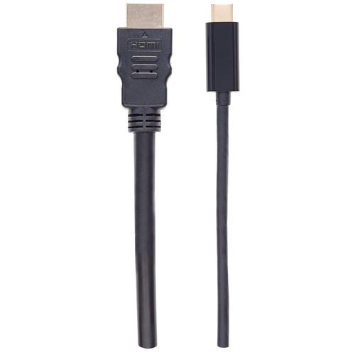 Manhattan USB-C to HDMI Cable, 4K@30Hz, 2m, Black, Male to Male, Three Year Warranty. Cable length: 2 m, Connector 1: USB 