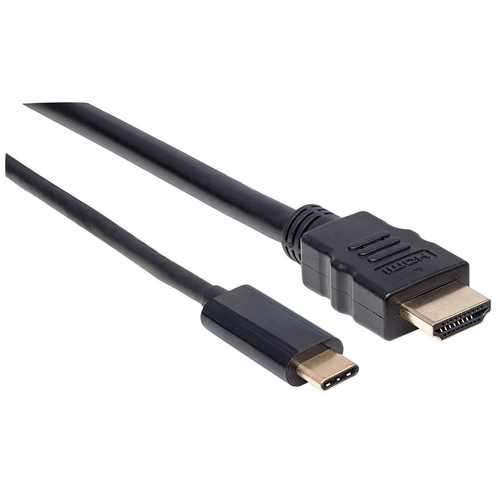 Manhattan USB-C to HDMI Cable, 4K@30Hz, 2m, Black, Male to Male, Three Year Warranty. Cable length: 2 m, Connector 1: USB 