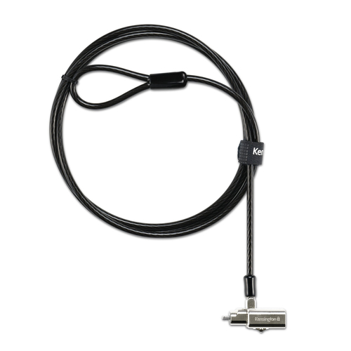 Kensington Universal Cable Lock For Notebook - TAA Compliant - 1.83 m Cable - Keyed Lock - Silver - Carbon Steel - For Not