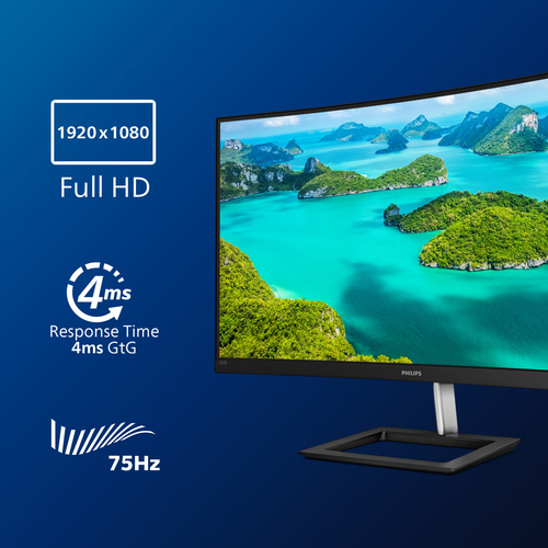Philips E Line 322E1C/00. Display diagonal: 80 cm (31.5"), Display resolution: 1920 x 1080 pixels, HD type: Full HD, Displ
