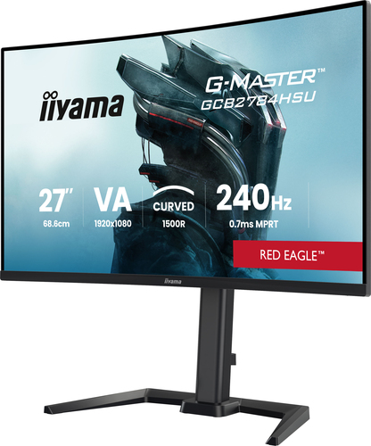 Moniteur de jeu LCD iiyama G-MASTER Red Eagle GCB2784HSU-B1 27" Classe Full HD Écran incurvé - 16:9 - Noir - 68,6 cm (27")