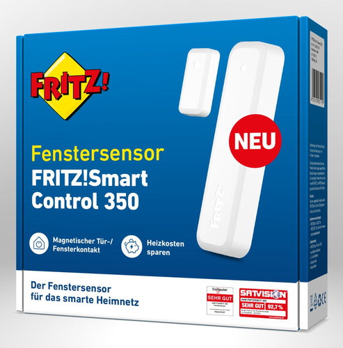 "FRITZ!Smart Control 350
Der Tür-/Fensterkontakt für das FRITZ! Smart Home

FRITZ!Smart Control 350 ist ein kompakter Tür-