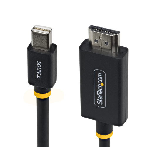 StarTech.com 1M-MDP-HDMI2-4K60. Kabellänge: 1 m, Anschluss 1: Mini DisplayPort, Anschluss 2: HDMI Typ A (Standard). Konfor