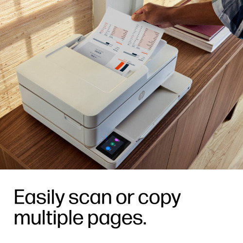 HP Envy 6530e Wired & Wireless Inkjet Multifunction Printer - Colour - White - Copier/Printer/Scanner - 4800 x 1200 dpi Pr