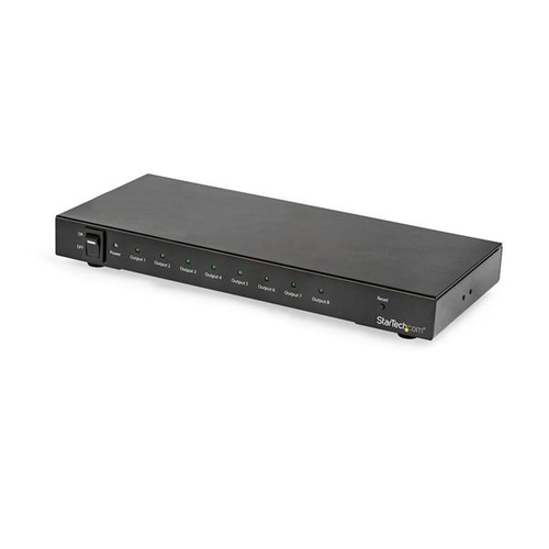 StarTech.com 8-Port 4K 60Hz HDMI Splitter - HDR Support - HDMI 2.0 Splitter - 7.1 Surround Sound Audio - Displays the same