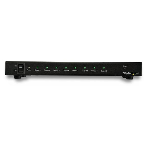 StarTech.com 8-Port 4K 60Hz HDMI Splitter - HDR Support - HDMI 2.0 Splitter - 7.1 Surround Sound Audio - Displays the same