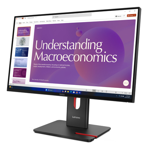 Lenovo ThinkVision T24D-40 24 Zoll Klasse Full HD LED-Monitor - 16:9 Format - Schwarz - 60,5 cm (23,8 Zoll) Viewable - IPS