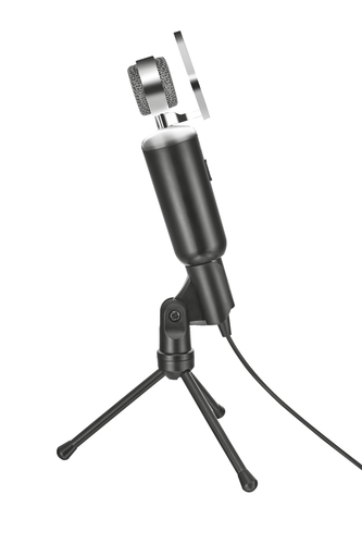 Trust Madell Wired Condenser Microphone - 2.50 m - 50 Hz to 16 kHz -45 dB - Omni-directional - Desktop, Handheld - Mini-phone