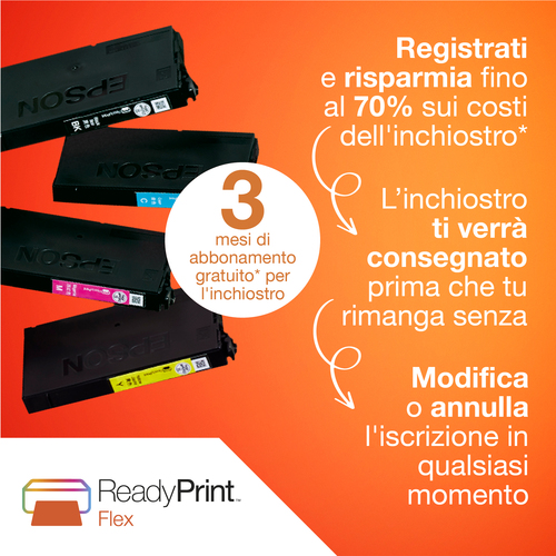 Stampante multifunzione a getto di inchiostro Epson WorkForce Pro WF-3825DWF Wireless - Colore - Fotocopiatrice/Fax/Stampa