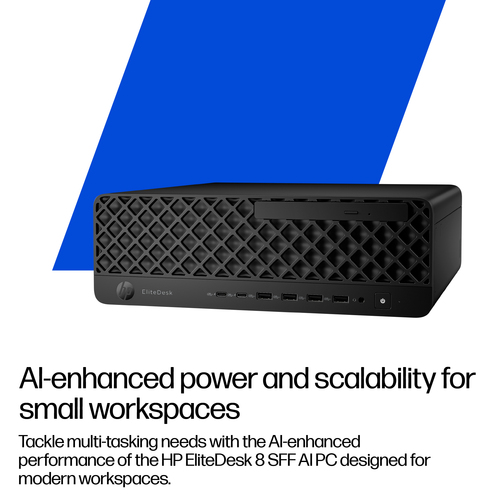 HP EliteDesk 8 G1i Desktop AI Computer - Intel Core Ultra 7 265 - vPro Technology - 16 GB - 1 TB SSD - Small Form Factor -