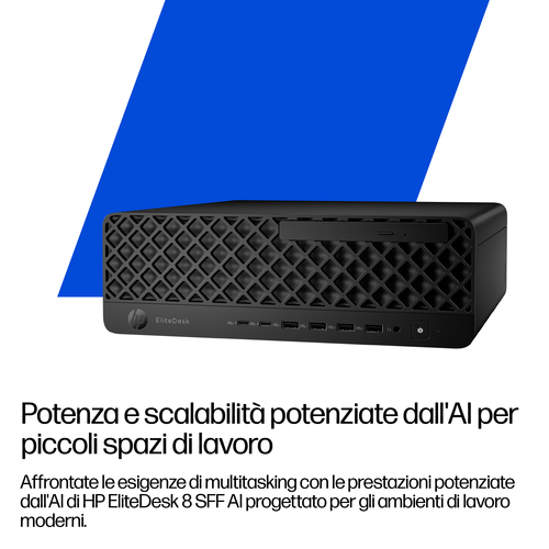 HP EliteDesk 8 SFF G1i Desktop AI PC Wolf Pro Security Edition. Famiglia processore: Intel Core Ultra 7, Modello del proce