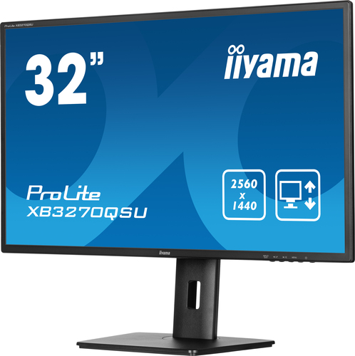 iiyama ProLite XB3270QSU-B1 32 Zoll Klasse WQHD LED-Monitor - 16:9 Format - Mattschwarz - 80 cm (31,5 Zoll) Viewable - IPS