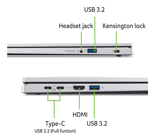 Acer Extensa 15 215-57-TCO EX215-57-TCO-57S2 39,6 cm (15,6 Zoll) Notebook - Full HD - 60 Hz - Intel Core i5 13. Gen. i5-13