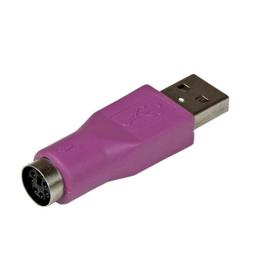 StarTech.com - Keyboard adapter - 6 pin PS/2 (F) - 4 pin USB Type A (M) - 1 x 4-pin Type A USB Male - 1 x 6-pin Mini-DIN (