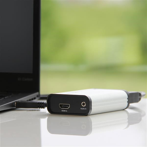 StarTech.com HDMI to USB C Video Capture Device UVC 1080p 60fps, External USB 3.0 HDMI Audio/Video Capture/Live Streaming/