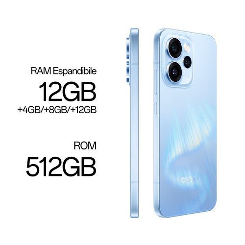 OPPO Reno15 Pro 5G AI Smartphone, Tripla fotocamera 200+50+50MP, Selfie 50MP, Display 6.32” 120HZ AMOLED FHD+, 6200mAh, RA