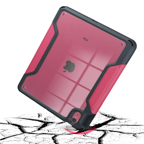 DEQSTER Robust Tasche (Folie) für 27,7 cm (10,9 Zoll) Apple iPad (10. Generation) Tablet - Rosa - Stoßfest - 18 mm Höhe x 