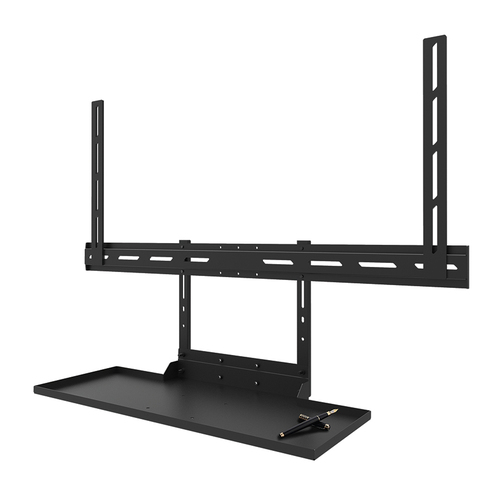 Neomounts Mounting Shelf for Keyboard, Mouse - Black - Height Adjustable - 43"" (109.22 cm) to 110"" (279.40 cm) Screen Su