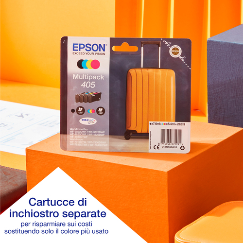 Stampante multifunzione a getto di inchiostro Epson WorkForce Pro WF-3825DWF Wireless - Colore - Fotocopiatrice/Fax/Stampa
