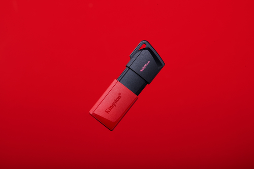 Lecteur flash Kingston DataTraveler Exodia M DTXM - 128 Go - USB 3.2 (Gen 1) - Rouge, Noir - 1 Paquet