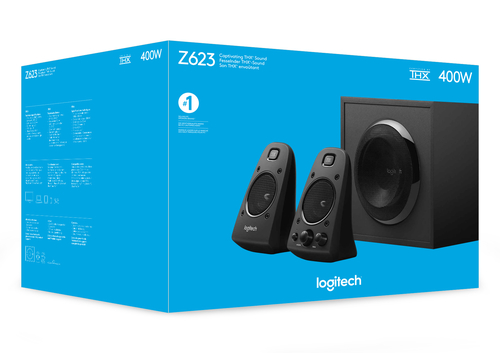 Logitech Z623 2.1 Speaker System - 200 W RMS - Headphone