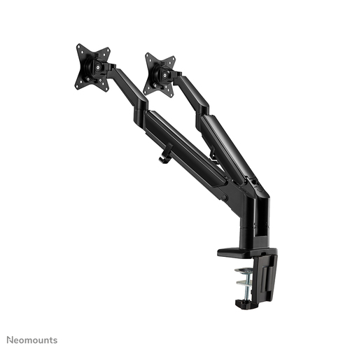 Neomounts DS70-810BL2 Mounting Arm for Monitor, Flat Panel Display - Black - Height Adjustable - 2 Display(s) Supported - 