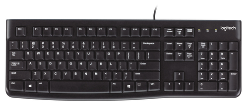 Logitech K120 Keyboard - Cable Connectivity - English (US)