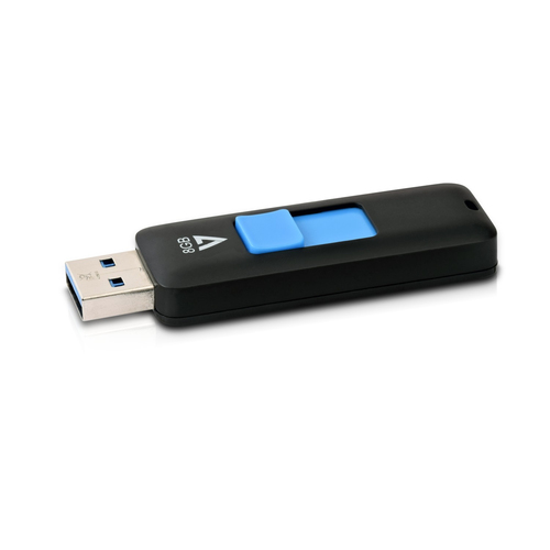 V7 VF38GAR-3E 8 GB USB 3.0 Flash Drive - Black