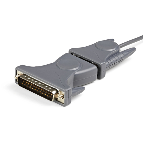 StarTech.com Data Transfer Adapter - 1 Each - 1 x 9-pin DB-9 RS-232 Serial - Male - 1 x USB 2.0 Type A - Male - Grey