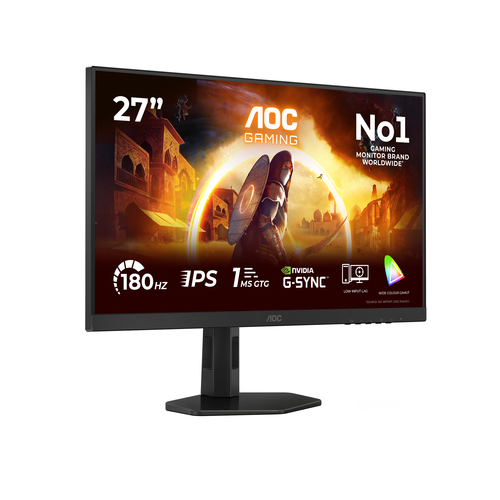 AOC AGON 27G4X 27" Class Full HD Monitor LED para jogos - 16:9 - Preto mate - 68,6 cm (27") Viewable - Tecnologia IPS (In-