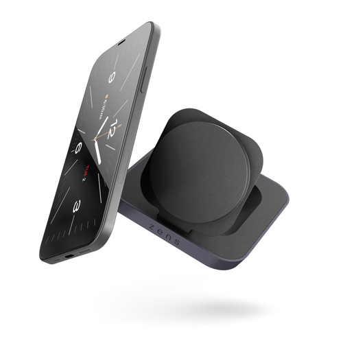 Zens Nightstand Carregador por indução - Preto - Para iPhone, AirPod - Magnético, Carregamento rápido, Durável
