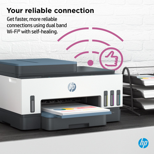 HP 7306 Smart Tank Inkjet Multifunction Printer - Copier/Printer/Scanner - 4800 x 1200 dpi Print