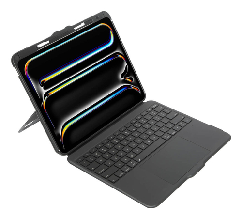 Targus VersaVu THZ989ES Tastatur/Cover (Folie) für 33 cm (13 Zoll) Apple iPad Pro 13 (2024) Tablet - Schwarz - Thermoplast