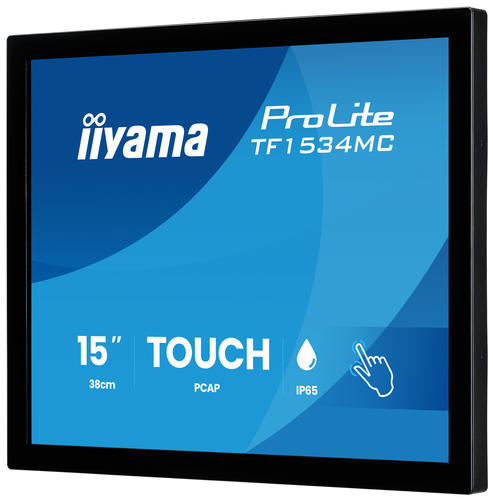 iiyama ProLite TF1534MC-B8X. Bildschirmdiagonale: 38,1 cm (15"), Display-Auflösung: 1024 x 768 Pixel, HD-Typ: XGA, Bildsch