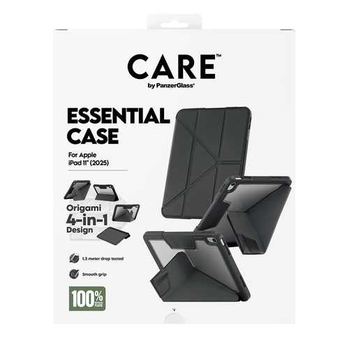 CARE Essential Case for Apple iPad (11th Generation) Tablet - Black - Thermoplastic Polyurethane (TPU) - 27.9 cm (11") Max