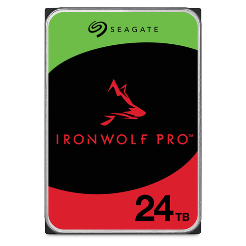 Seagate IronWolf Pro ST24000NT002 24 TB Hard Drive - 3.5" Internal - SATA (SATA/600) - Conventional Magnetic Recording (CM