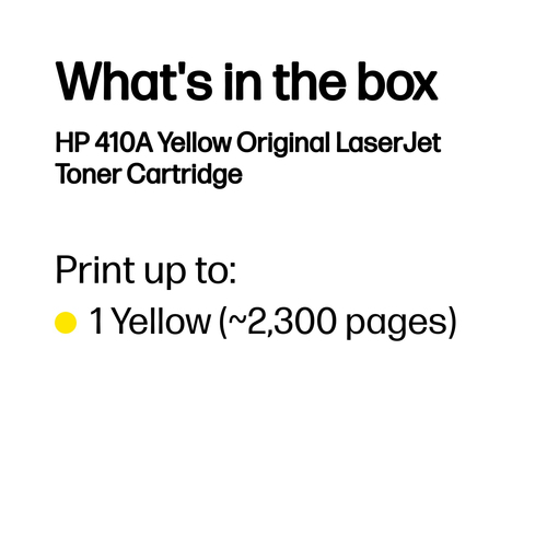 HP 410A Laserdruck Tonerkartusche - Gelb - Original - Einzelpackung - 1 Each - Laserdruck - 1er Each
