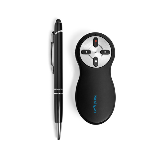 Kensington 33374EU Wireless Device Remote Control - For PC, Mac - Radio Frequency - 20 m Operating Distance - BatteryBlack