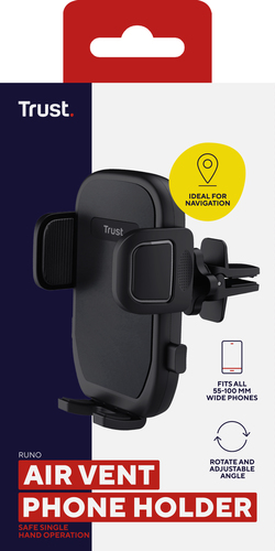 Trust Runo Smartphone, Car Mobiltelefonhalterung - 115 mm x 80 mm x 60 mm x - Plastik, Acrylnitril-Butadien-Styrol (ABS) -