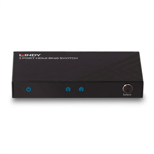 Lindy 2 Port HDMI 8K60 Switch. Video port type: HDMI, USB port type: Micro-USB. Material: Metal, Product colour: Black, Ma