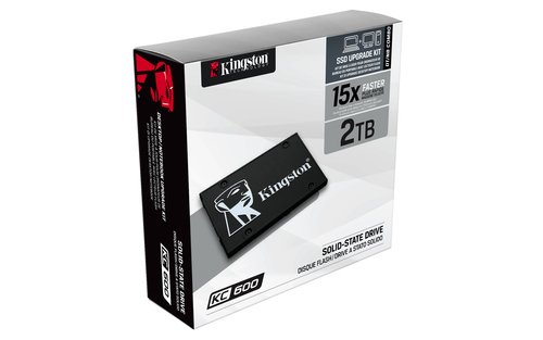 Kingston KC600 2 TB Unidade de estado sólido - 2,5" Interno - SATA (SATA/600) - 3.5" Carrier - Notebook, PC Secretária Dev
